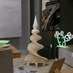 Albero di Natale in legno da 120 cm