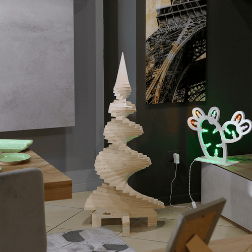 Albero di Natale in legno da 120 cm