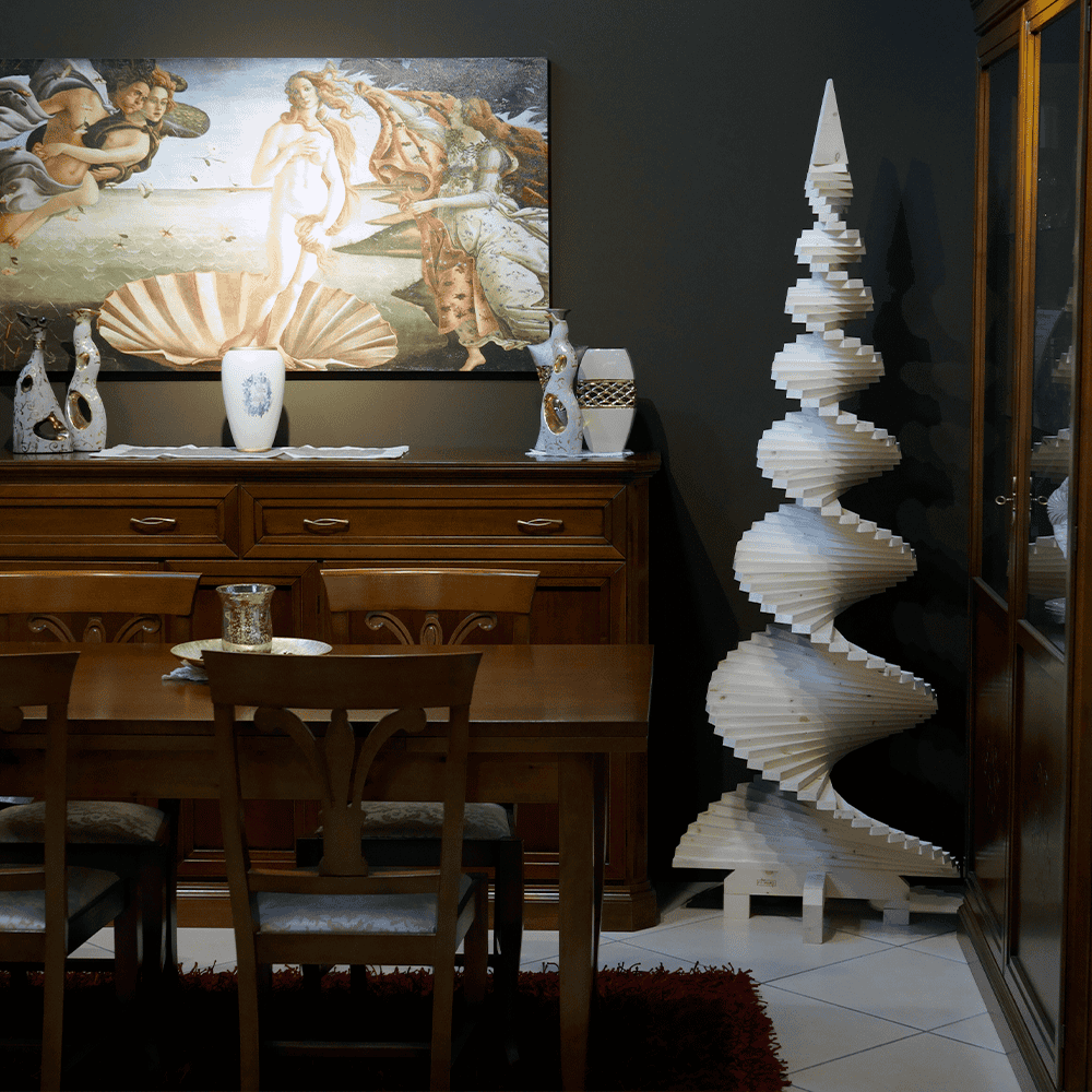 Albero di Natale in legno da 120 cm