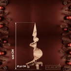 Albero di Natale in Legno 120 cm SLIM