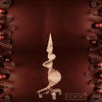 Albero di Natale in Legno 120 cm SLIM