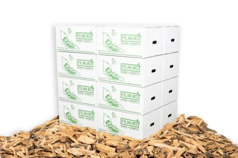 Scaglie di ulivo Big Chips da 20 kg (60 dm³) per affumicatura