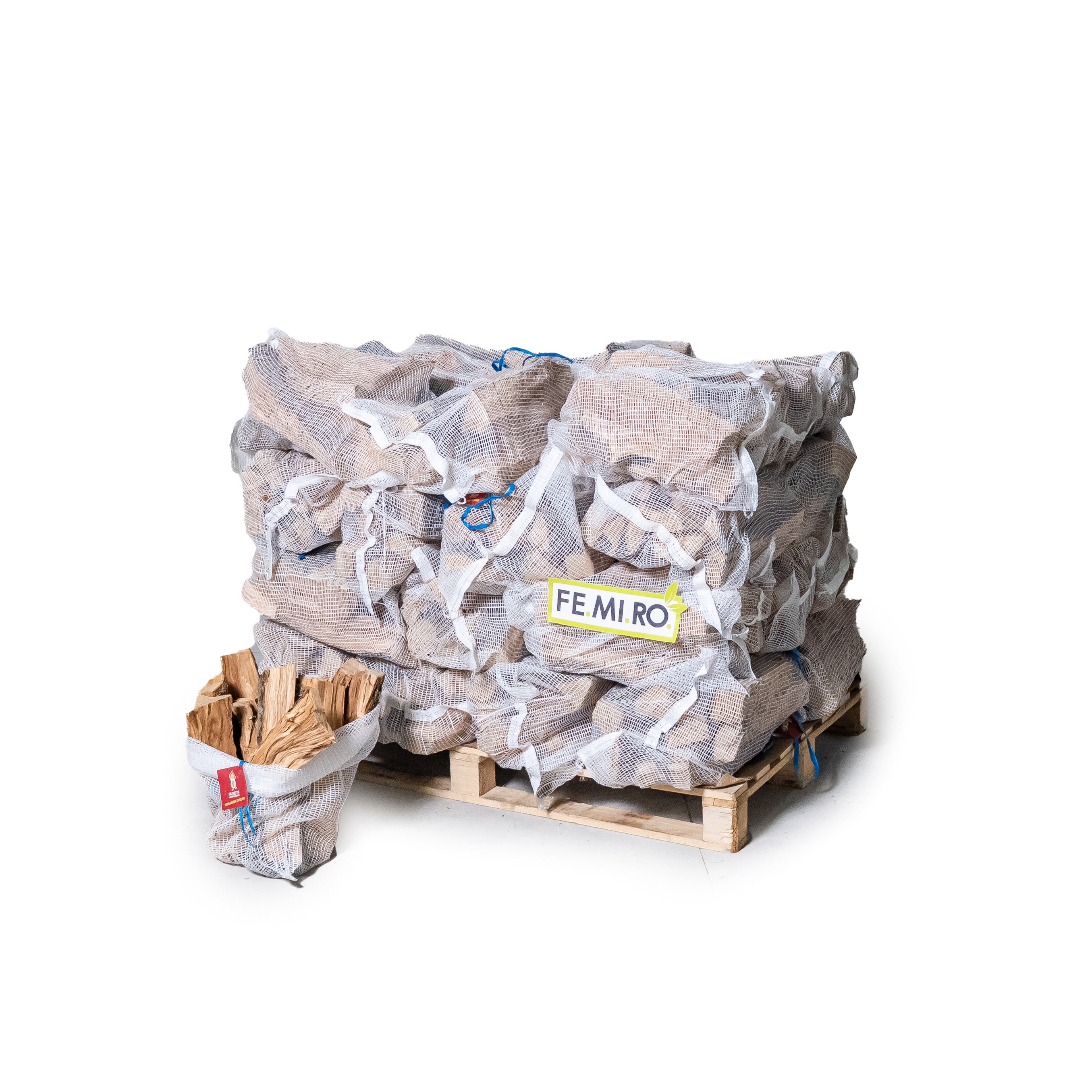 Legna da ardere di ulivo in sacco mesh da 10 kg (25 dm³)