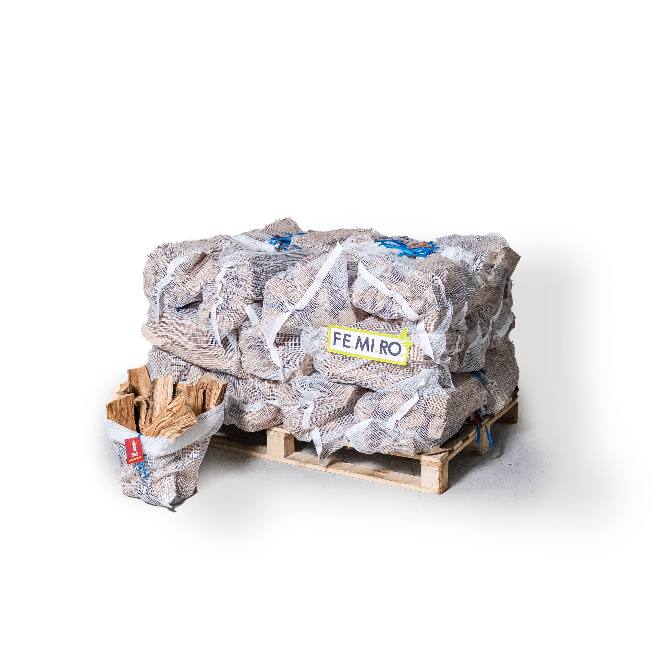 Legna da ardere di ulivo in sacco mesh da 10 kg (25 dm³)