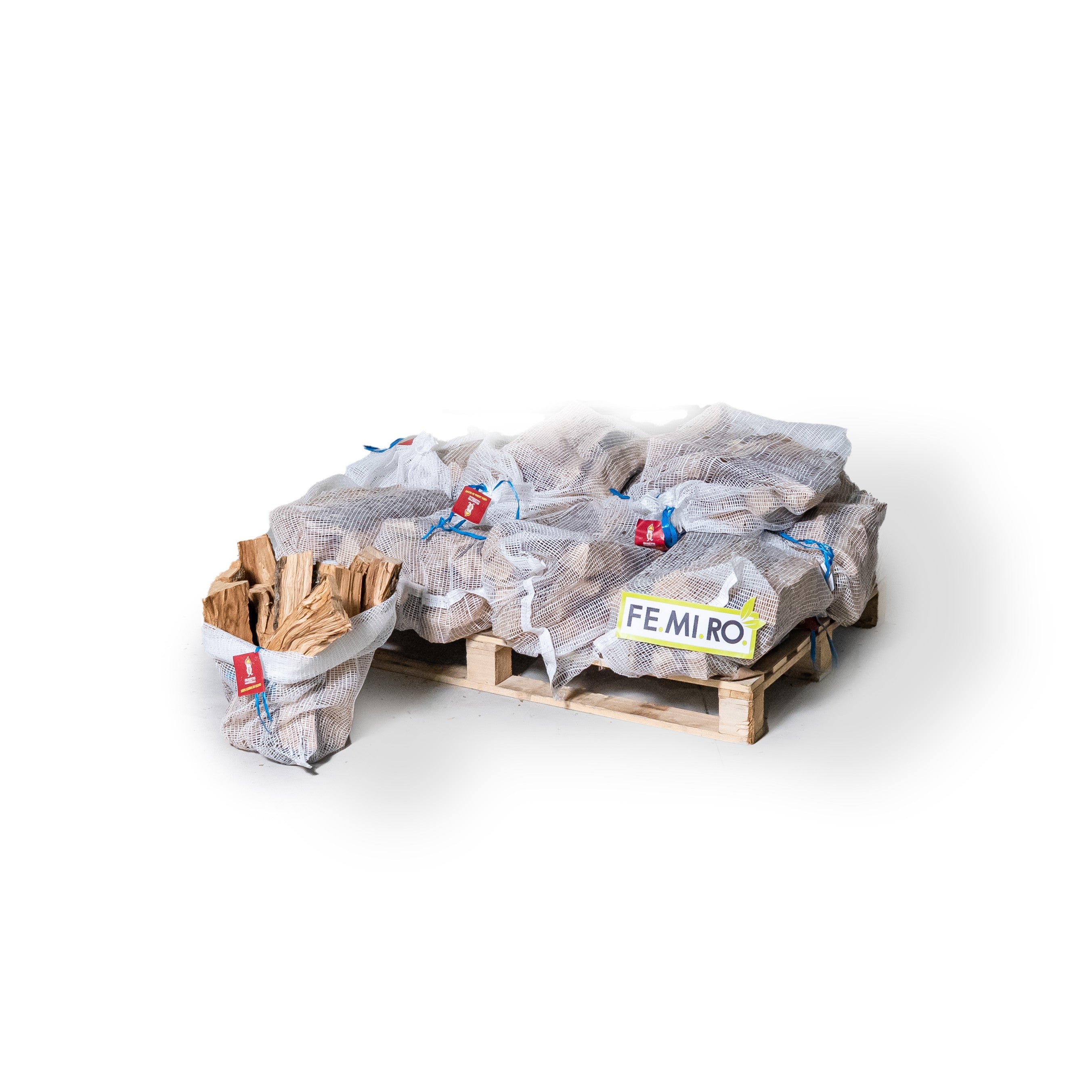 Legna da ardere di ulivo in sacco mesh da 10 kg (25 dm³)