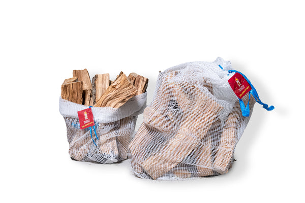Legna da ardere di ulivo in sacco mesh da 10 kg (25 dm³)