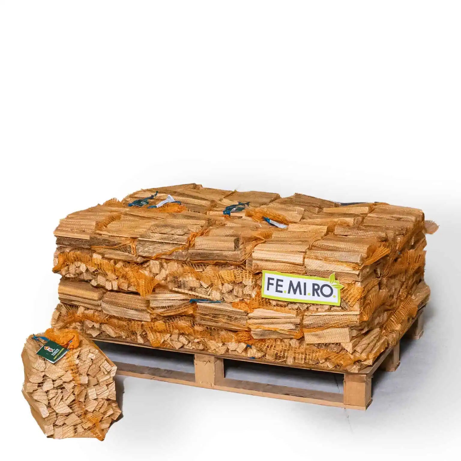 Accendifuoco faggio/abete in sacco raschel da 3,5 kg (10 dm³)