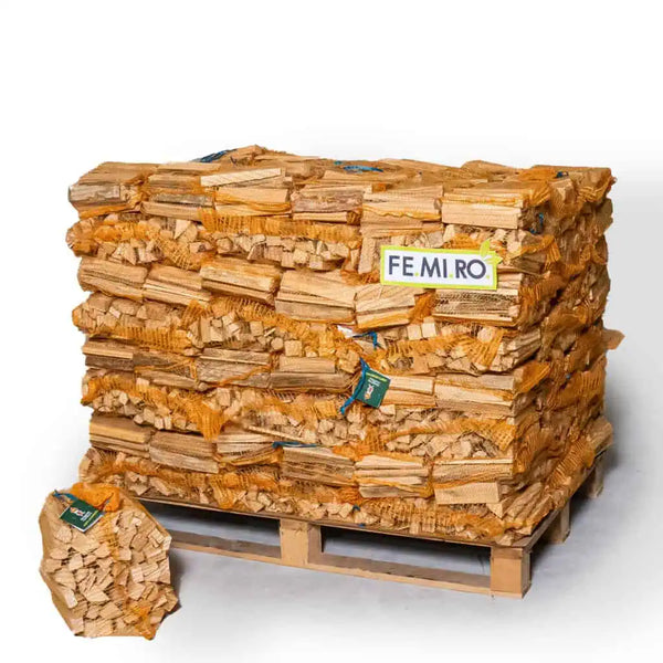 Accendifuoco faggio/abete in sacco raschel da 3,5 kg (10 dm³)