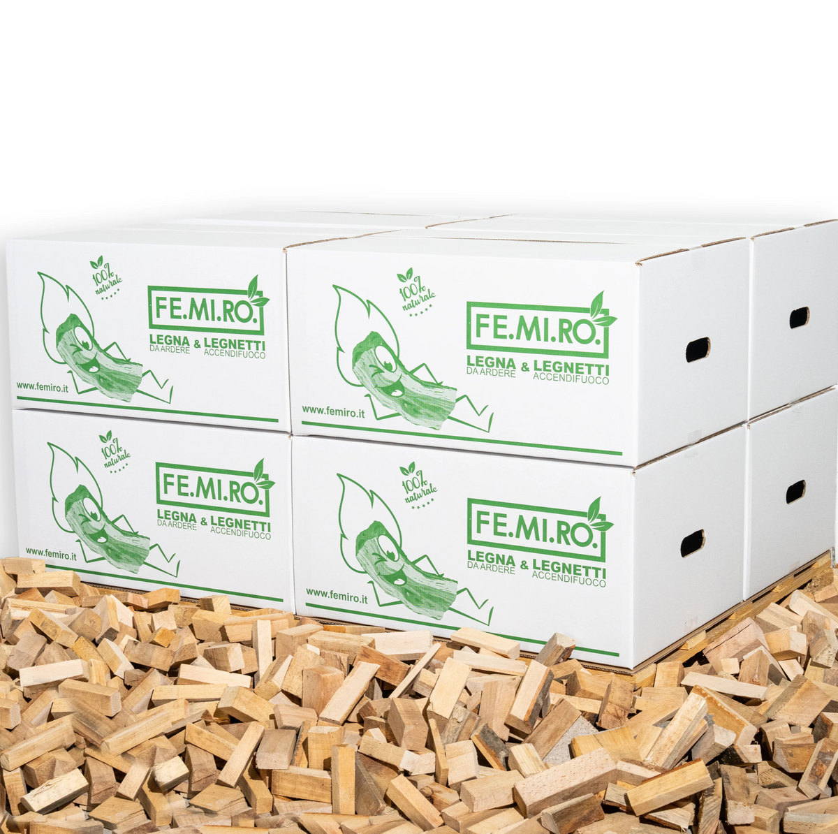Legnetti accendifuoco Big Matt faggio/abete da 20 kg (60 dm³)