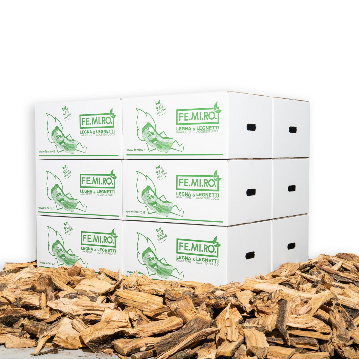 Scaglie di ulivo Big Chips da 20 kg (60 dm³) per affumicatura