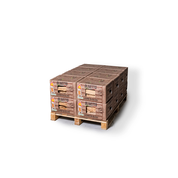 Legna di ulivo in scatola Olivetto da 10 Kg (25 dm³)