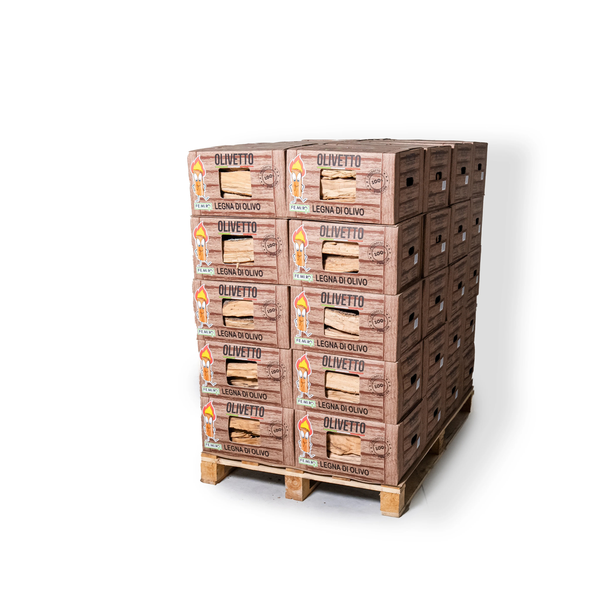 Legna di ulivo in scatola Olivetto da 10 Kg (25 dm³)