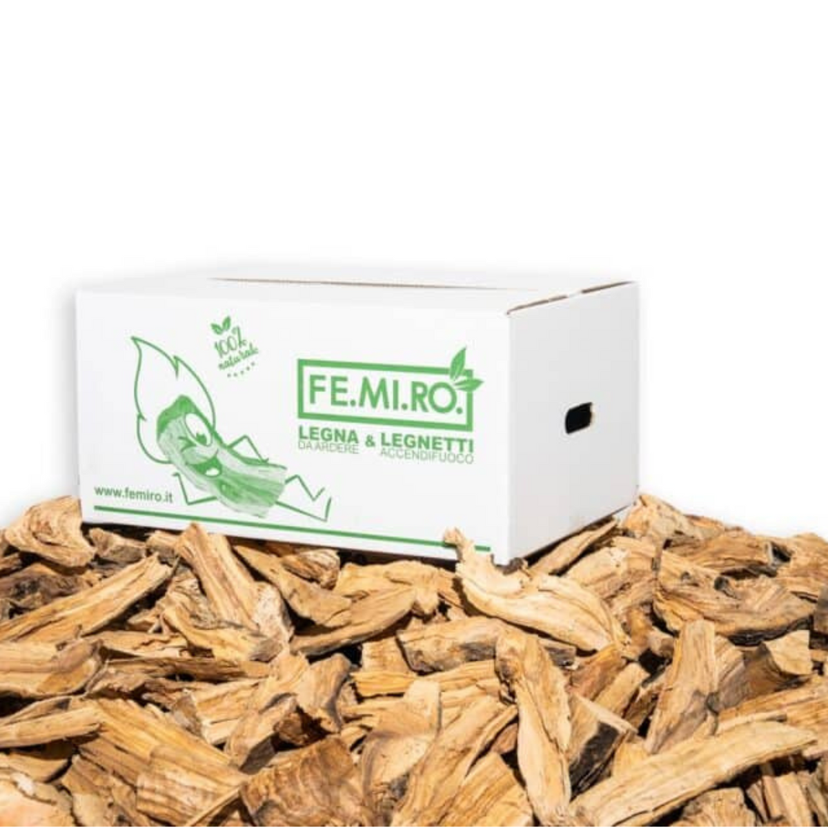 Scaglie di ulivo Big Chips da 20 kg (60 dm³) per affumicatura