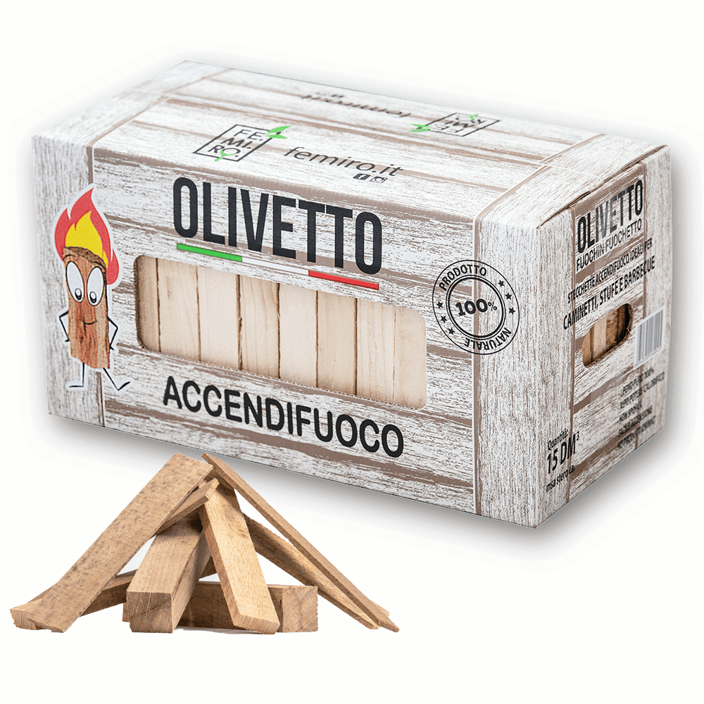 Legnetti accendifuoco faggio e abete in scatola da 8 kg (25 dm³)