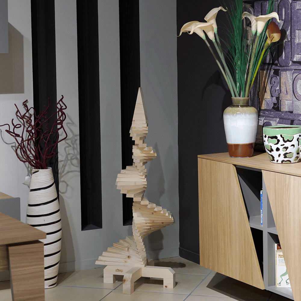 Albero di Natale in Legno 120 cm SLIM