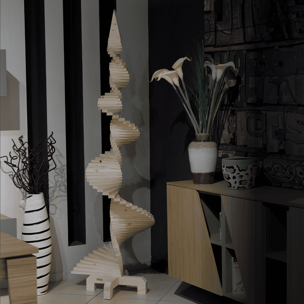 Albero di Natale in Legno 120 cm SLIM